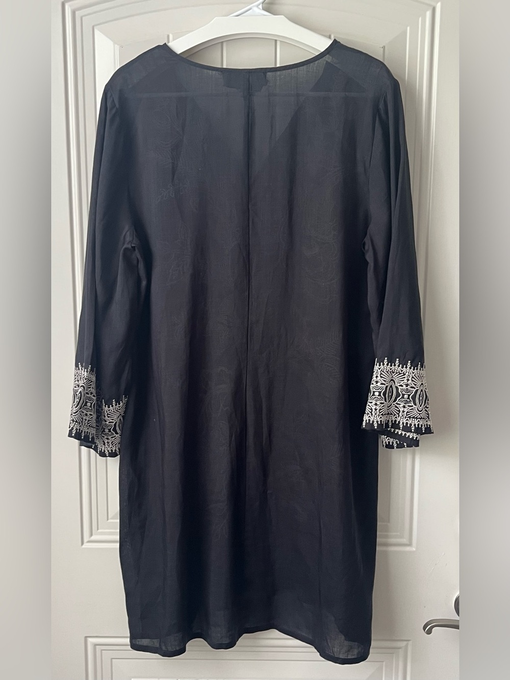 Johnny Was Kimono Sleeve Relaxed Dress Embroidered L - Picture 8 of 16